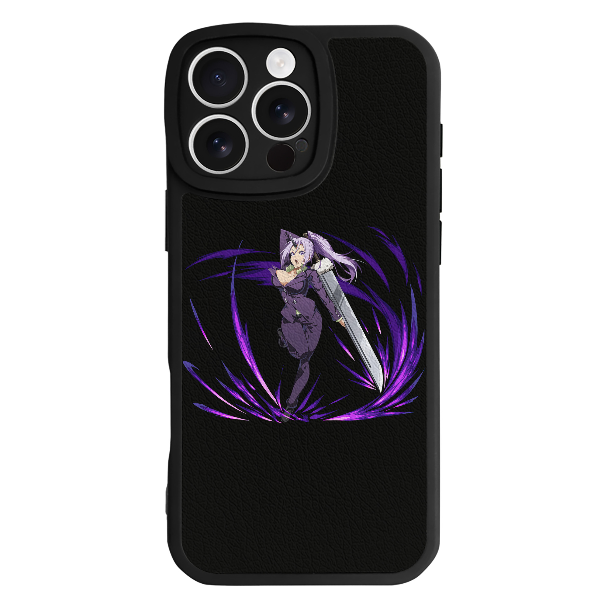 （画像用） 転スラ Regarding Reincarnated to Slime 【iPhone 16シリーズ対応】シリコンスマホケース（レザー調） 材質：シリコン